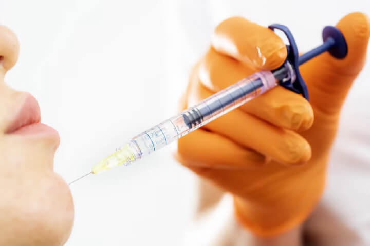 Botox Behandlung im Gesicht